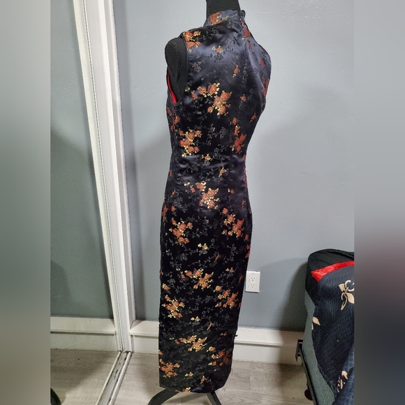 Vintage Robbie Bee Floral Print Japanese Style Dress sz 10 - Picture 4 of 8